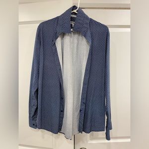 Patterned dress shirt. Express. Extra Slim Fit. 15.5 size.